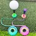 thumbnail image 2 of Hyasfey Golf Tee Holder Plastic Anti Lost Golf Tee Hanger Cartoon Donut Golf Tee Ring with Strap Golf Accessories for Men Women Golfer Gifts, 2 of 6