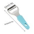 thumbnail image 2 of Fish Scale Knife, Fish Scale Brush, Scale Remover with Stainless Steel Teeth for Easily Removing Fish Scales, Cleaning Scraper, 2 of 2