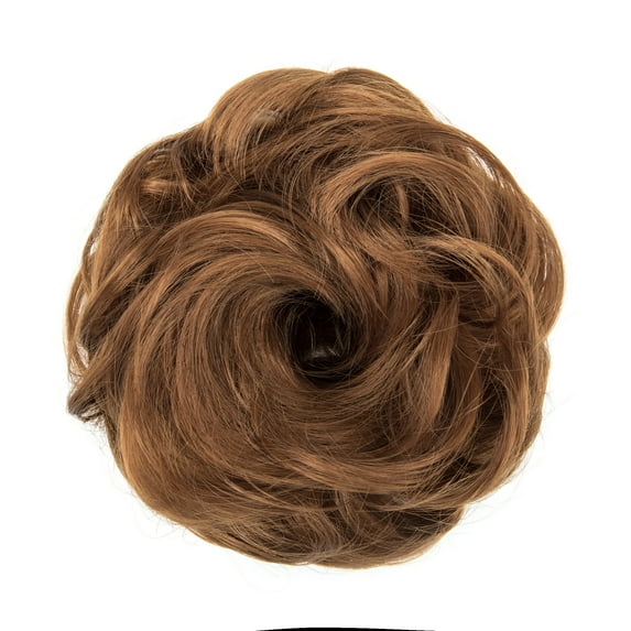 LELINTA Messy Bun Hair Piece, Tousled Updo Hair Extensions Chignon Hair Bun Curly Wavy Ponytail Hairpieces Hair Scrunchies with Elastic Rubber Band for Women Girls,30G