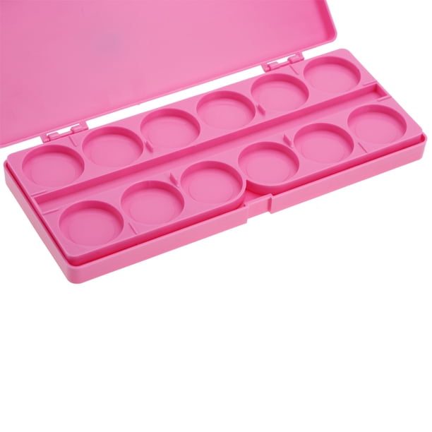 Paleta de Mezcla de color Liviano Portátil, Paleta de Arte de Unas, Acuarela Duradera de 24 Cuadrícula para Salones Profesionales de Uso Personal de Tatuaje