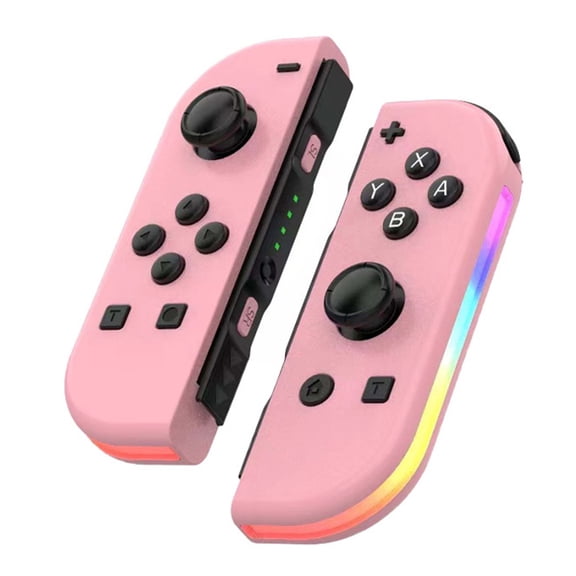 Game Controller for Nintendo Switch with RGB Lighted, Wireless Switch Joypad Replacement with Montion Control/Turbo Function/Wake-up