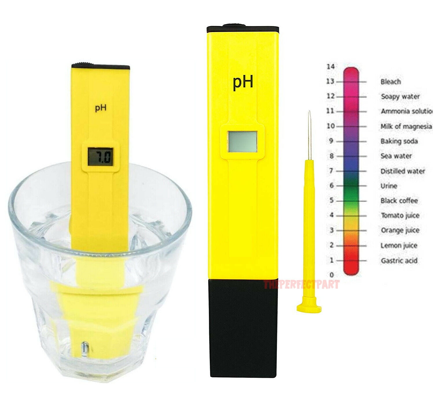 Digital Electric PH Meter Tester Hydroponics Aquarium Water Pocket Test Pen US 