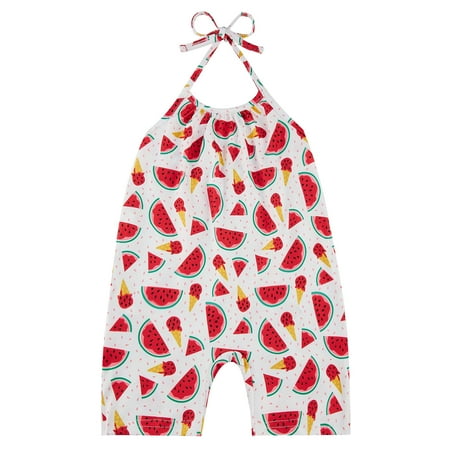 

TAIAOJING Baby Romper Playsuit Kids Toddler Summer Sleeveless Jumpsuit Girls Clothes Girls Romper&Jumpsuit Onesie Outfit 2-3 Years