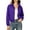 Purple, variant on Tqcoqu Women's Stand Collar Zip Up Windbreaker,Cropped Lightweight Water Resistant Athletic Jacket with Pockets,Army Green Women's S-XXXL
