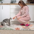 thumbnail image 3 of Orange Boho Plant Pattern Kitchen Rugs Sets Of 2,Anti Fatigue Kitchen Mat Rugs Non Slip Washable,Decorative Kitchen Floor Mats for Kitchen,Sink,Laundry,17"x30"+17"x47", 3 of 7