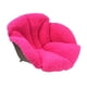 thumbnail image 4 of Cojín de silla de felpa, cojín de asiento de silla de escritorio, relleno grueso con soporte lumbar Rosa roja, 4 of 9