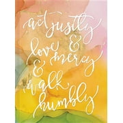 ELLIE CLAIRE Signature Journals: Act Justly, Love Mercy, and Walk Humbly Hardcover Journal (Diary)