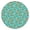 Tiger Running Leaf, variant on Tiger Running Leaf Light Teal Pattern Round Elastic Tablecloth, 36-44 Inch Waterproof, Machine Washable, Indoor & Outdoor Use