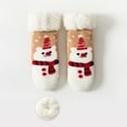 thumbnail image 4 of Krdevn Baby Socks - Rends Baby Slipper Socks Christmas Toddler Fuzzy Socks Warm Non Winter Socks - Socks for Baby Girl,Color:Khaki,Size:0-2 Years, 4 of 4