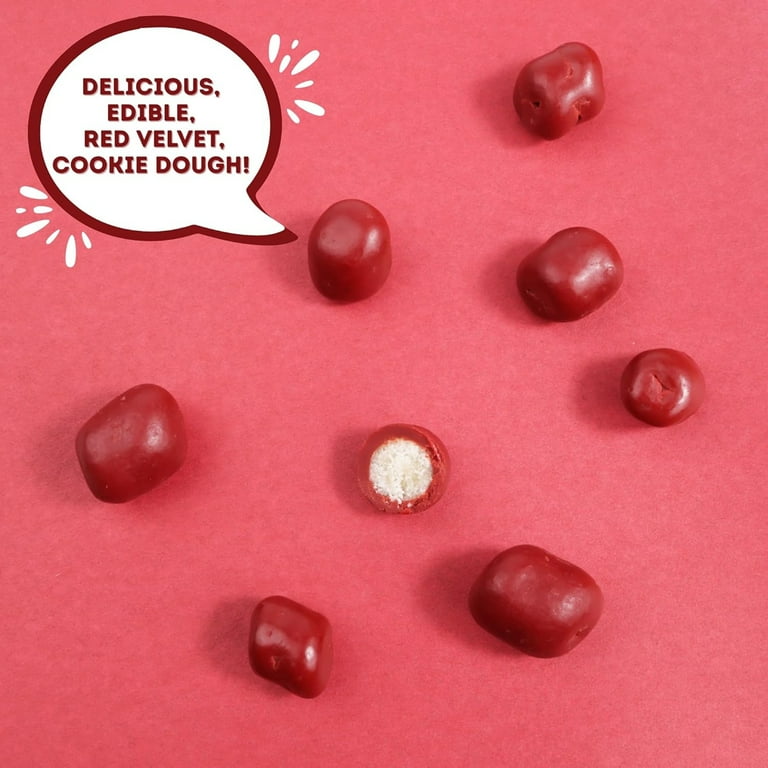Red Velvet Cookie Dough Bites, Valentines Day Candy, Pack of 3