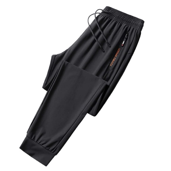 Trendfront Mens Solid Color Cargo Jogger Pants Elastic Drawstring Waist Multi Pocket Tapered Leg Casual Utility Bottoms
