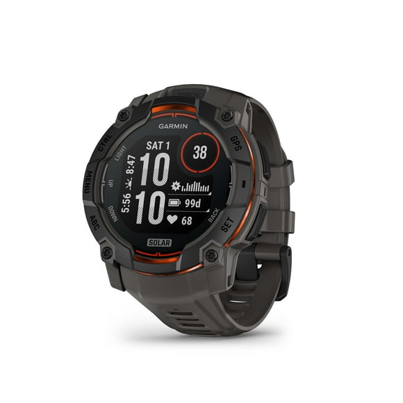 Garmin Instinct® 3 AMOLED GPS Smartwatch with Solar Charging - 50-mm - Charcoal