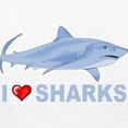 thumbnail image 3 of CafePress - I Love Sharks Ringer T - 100% Cotton Ringed T-Shirt, 3 of 4