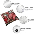 thumbnail image 4 of SHANXI Valentines Day Striped Trucks Be Mine Decorations Decor for Home Sofa Couch 24x24in, 4 of 5