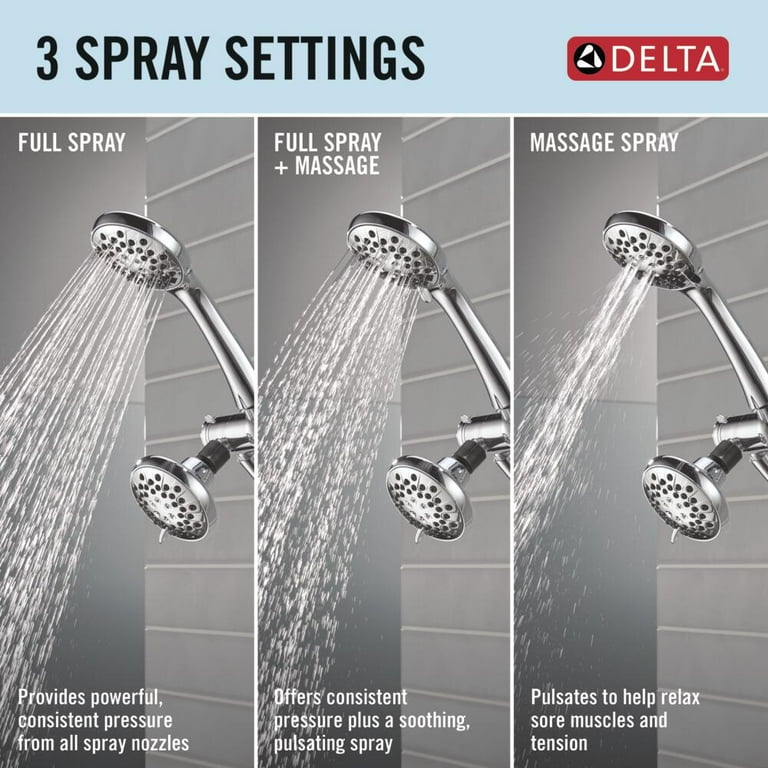 3-Setting Combination Shower in Chrome - 1.75 GPM - Delta 75516