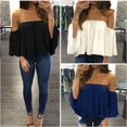 thumbnail image 1 of Blouses Décontractées en Dentelle d'Été pour Femmes, Crop Tops T-Shirt, 1 of 5