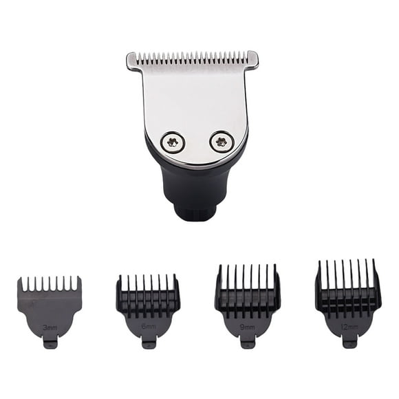 Cabezal de afeitadora eléctrica de barba de metal de repuesto, accesorio para afeitadoras eléctricas de tres cabezales (1 cortadora + 4 peines de límite, sin afeitadora de barba)