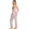 thumbnail image 3 of QWZNDZGR Can Wear Sexy Summer Ice Silk Fun Suspenders Pajamas Pants Home Suit Lace Stitching, 3 of 8
