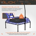 thumbnail image 4 of Trampolin Fitness Ejercicio Brincolin Con Barra Agarradera Jumping Aeróbicos 94x101 Cm Color Azul Blick, 4 of 5