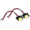 thumbnail image 4 of Neyseki 2Pcs H11 Ceramic Female Socket 2 Pin 2 Hole Wiring Harness Connector Replacement 1mm 1224V, 4 of 7