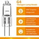 thumbnail image 3 of 40 Pcs G4 Halogen Bulbs,20w 12V Halogen Light Bulbs 2 Pin Clear Lamp Bulb,for Cooker Lighting,Signa, 3 of 5
