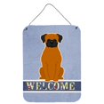 thumbnail image 1 of Lámina mural Caroline's Treasures Fawn Boxer Welcome 12x16, 1 of 3