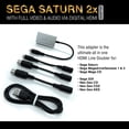 thumbnail image 4 of Kaico Sega Saturn 2X Line Doubler & Sega Genesis Hdmi Adapter - For Megadrive Snk Neo Geo Sega Genesis Sega Saturn Console - Supports Rgb And Composite Output - All In One 2X Line Doubler Hdmi, 4 of 5