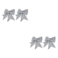 thumbnail image 1 of Toystoory De adornos de lazo de Feliz Navidad, guirnalda de lentejuelas, decoración artística, regalo, fiesta, decoración, suministros para Plata 2piezas, 1 of 6