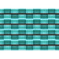 thumbnail image 1 of Ahgly Company Machine Washable Indoor Rectangle Transitional Bright Turquoise Blue Area Rugs, 8' x 12', 1 of 7
