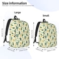 thumbnail image 4 of Daiia Seahorse Vintage Canvas Backpack for Men and Women ,Hiking Backpack,Travel Laptop Bag for School,Large Capacity Backpack, 4 of 8