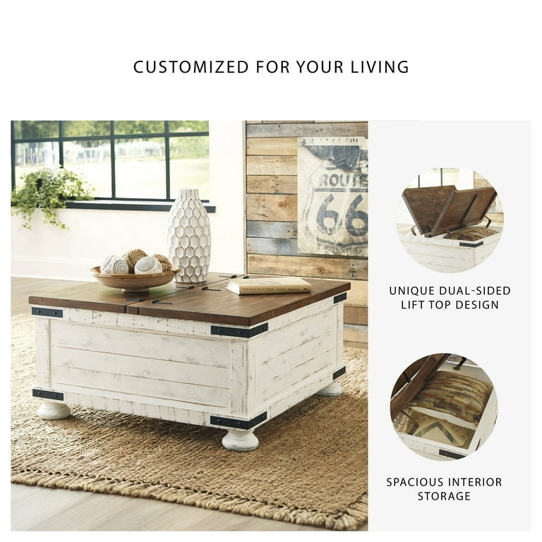 Ashley Furniture Signature Design Wystfield White/Brown Coffee
