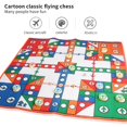 thumbnail image 2 of Flying Chess Carpet Practical Aeroplane Flying Table Mat Flying Chess Carpet Educational Ludo Blanket Lightweight Colorful Table Mat for Children, 2 of 8