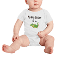 thumbnail image 2 of My Big Sister Is A Alligator Cute Baby Clothing Bodysuits Boy Girl, 2 of 5