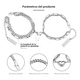 thumbnail image 5 of Pulseras Pareja Acero De Titanio Imanes Plata, 5 of 5