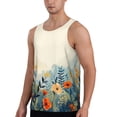 thumbnail image 2 of KLL Floral Mountain Landscape Print Men's Muscle Gym Workout Stringer Tank Tops Bodybuilding Fitness T-Shirts Tank Tops Men-Medium, 2 of 7
