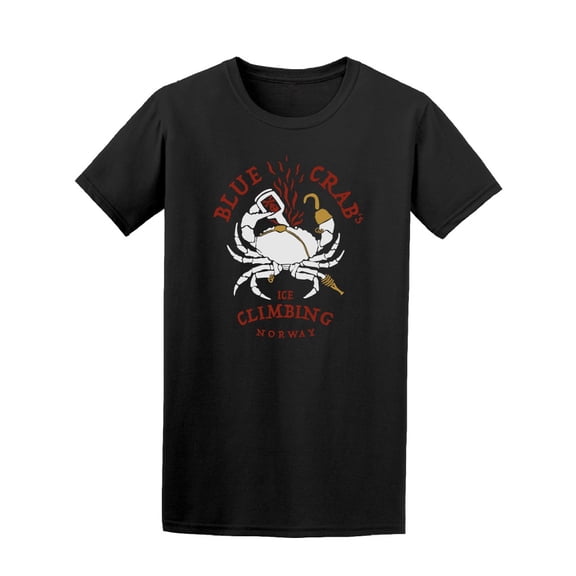 Blue Crab Ice Climbing Tee. Men's-Image by Shutterstock
