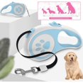 thumbnail image 2 of Correa retráctil para perro, correa para caminar para mascotas con mango antideslizante, cinta de nailon resistente, sin enredos, 16 pies azul, 2 of 5
