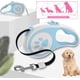 thumbnail image 2 of Correa retráctil para perro, correa para caminar para mascotas con mango antideslizante, cinta de nailon resistente, sin enredos, 16 pies azul, 2 of 5