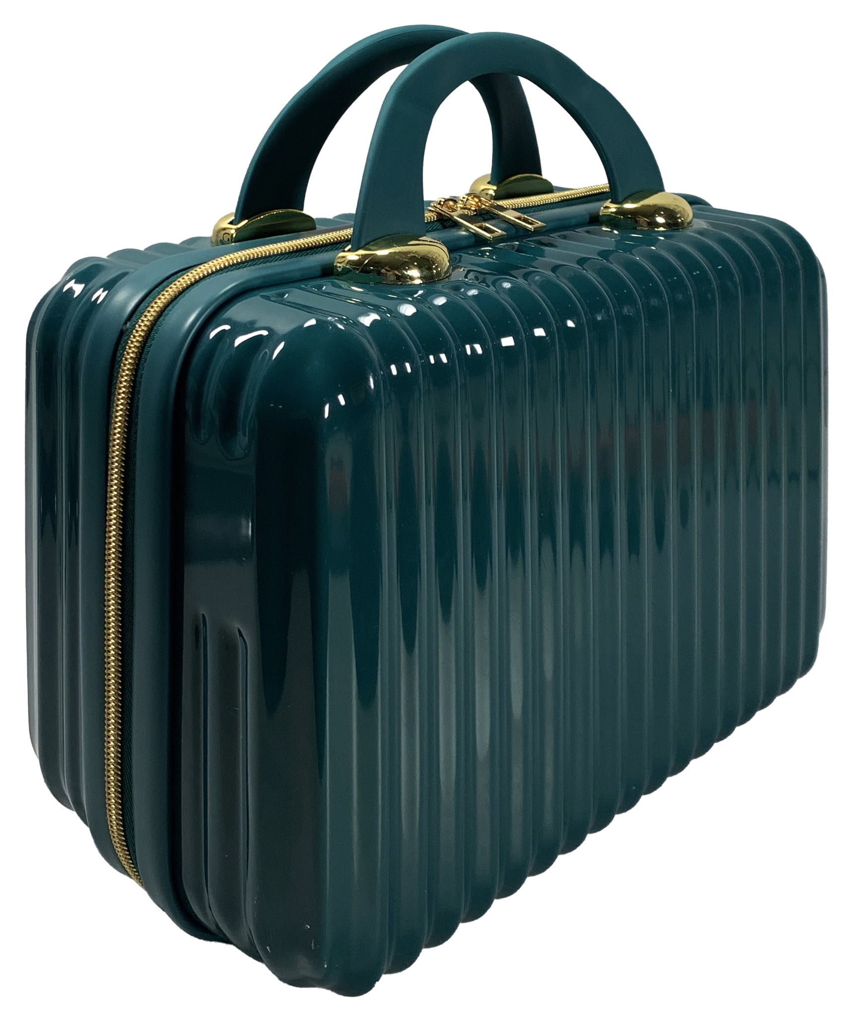 Hard Shell Cosmetic Travel Case, Teal