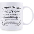 thumbnail image 2 of 17th Birthday Gifts for Girl Boy - 11 oz Coffee Mug - 17 Year Old Present Ideas for Son, Daughter, Sister, Brother, Friend, Colleague, Classmate (17th Birthday Gift), 2 of 6