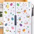 thumbnail image 3 of easter door decorations Easter Glass Sticker Sticker Decorative Sticker Window Wall Rabbit Wall Sticker, 3 of 7