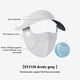 thumbnail image 2 of Xihbxyly Mascarilla de Seda de Hielo, Protección Solar Facial Completa, Diseño Ventilado con Abertura para La Nariz, Elegante Sombrero para El Sol con Parte Superior Hueca, Ideal para Ciclismo y Send, 2 of 3