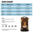thumbnail image 5 of Lsque Sunflower Butterfly Cow Print Men's Cotton Blend Sleeveless Muscle Shirts (S-3XL)- Moisture Wicking, Odor Protection, UPF 30+,3X-Large, 5 of 8