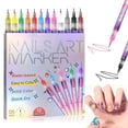 thumbnail image 1 of Set de Marcadores para Arte de Uñas, 12 Colores, Punta de 0.5 mm, Secado Rápido para Manicura, 1 of 7