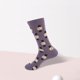 thumbnail image 3 of Calcetines Calcetines largos casuales unisex Calcetines coloridos de moda Moda elástica para el hogar al aire libre Ygjytge Púrpura Única para Hombre, 3 of 5