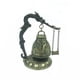 thumbnail image 2 of Reloj de bronce con forma de dragón y cerradura, adornos de feng shui, carillón de viento, joyería artesanal, campana de metal, 2 of 6