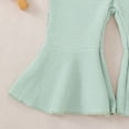 thumbnail image 6 of Gubotare Newborn Infant Baby Girl Clothes Baby Girl Clothes Toddler Girl Summer Outfit Infant Romper Sleeveless Tank Top Jumpsuit 0 3 6 9 12 18 24 Months (Green,6-12 Months), 6 of 6