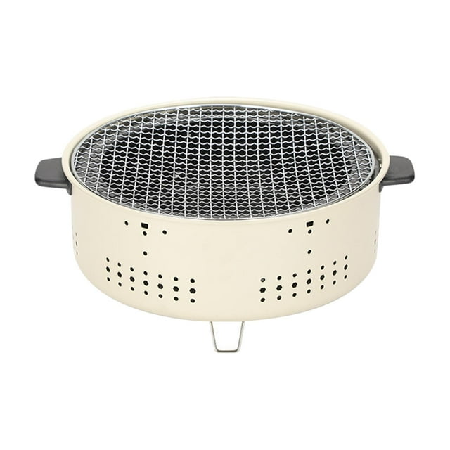 Portable Charcoal Grill Round Fire Tabletop Stove for Picnic BBQ Cooking