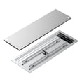 thumbnail image 1 of Skyflame Rectangular Stainless Steel Drop-in Fire Pit Pan and Burner with Burner Cover, 30 by 10 Inch Burning Area, 1 of 4