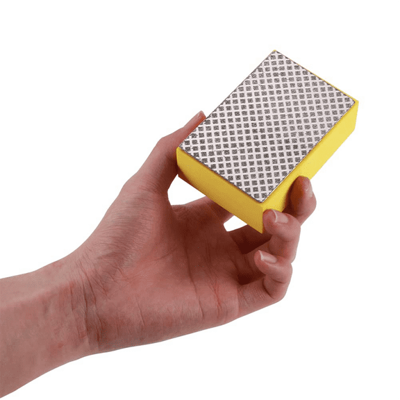 Diamond Polishing Pads, 4 Pcs/Set Diamond Hand Polishing Pads Sanding Block Glass Grinding Pads for Sanding Ceramic Tile